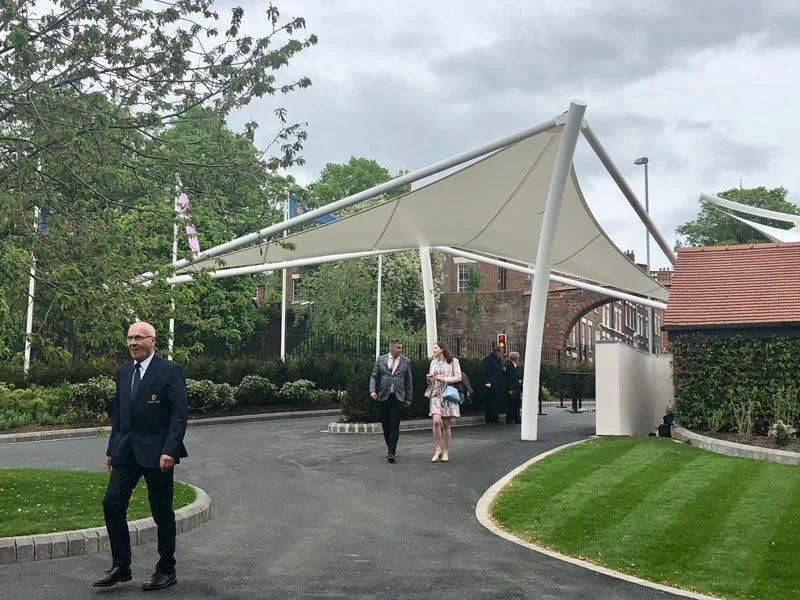 Chester Racecourse entrance canopies